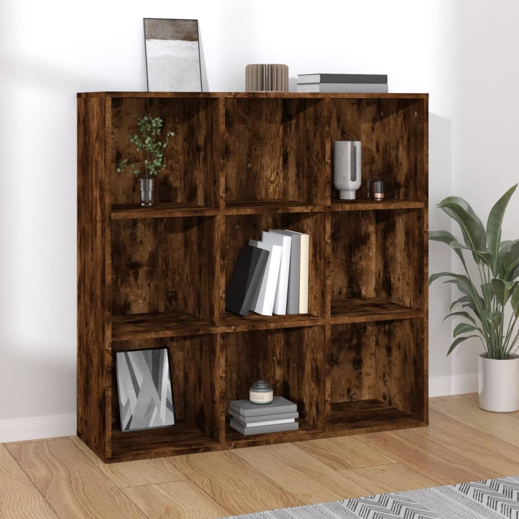 Book Cabinet Smoked Oak 98x29x97.5 cm - The Home Maker