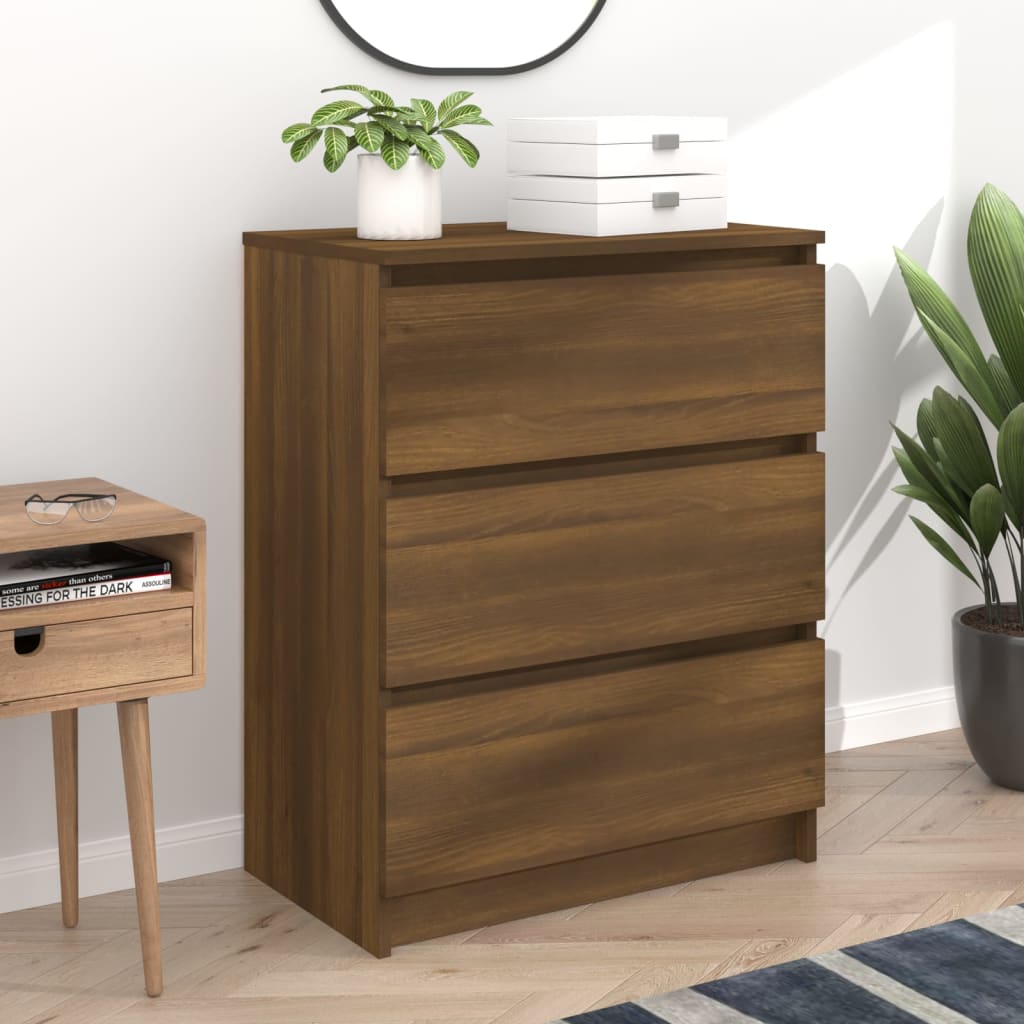 Sideboard Brown Oak 60x35x76 cm Engineered Wood - Discount Dealers