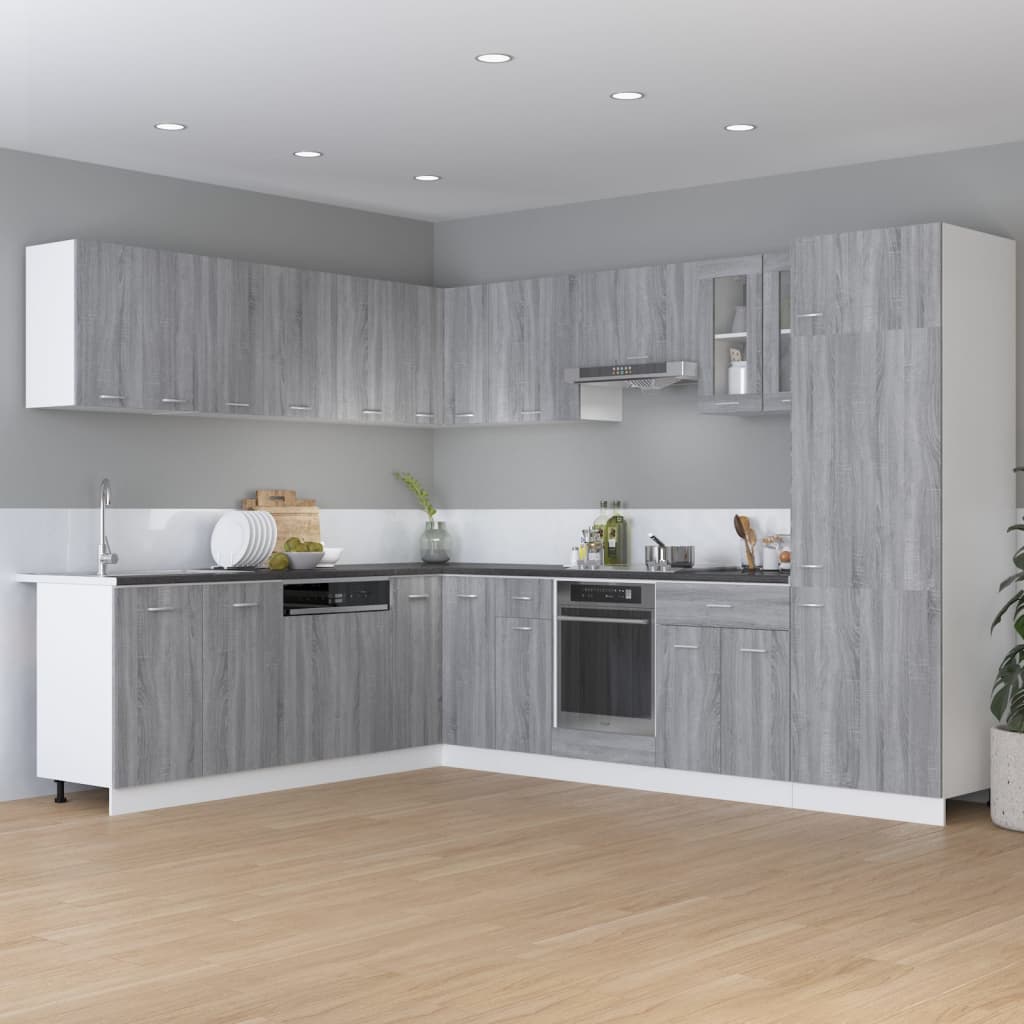 Drawer Bottom Cabinet Grey Sonoma 60x46x81.5 cm Engineered Wood - Merlin Deals
