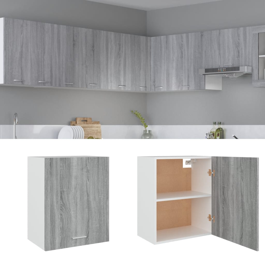 Hanging Cabinet Grey Sonoma 50x31x60 cm Engineered Wood - Casper Homes