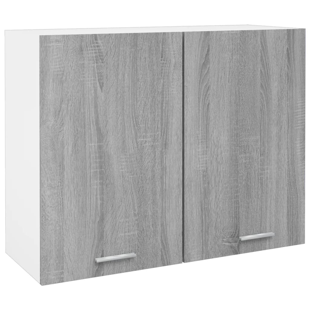 Hanging Cabinet Grey Sonoma 80x31x60 cm Engineered Wood - Sid & Sam