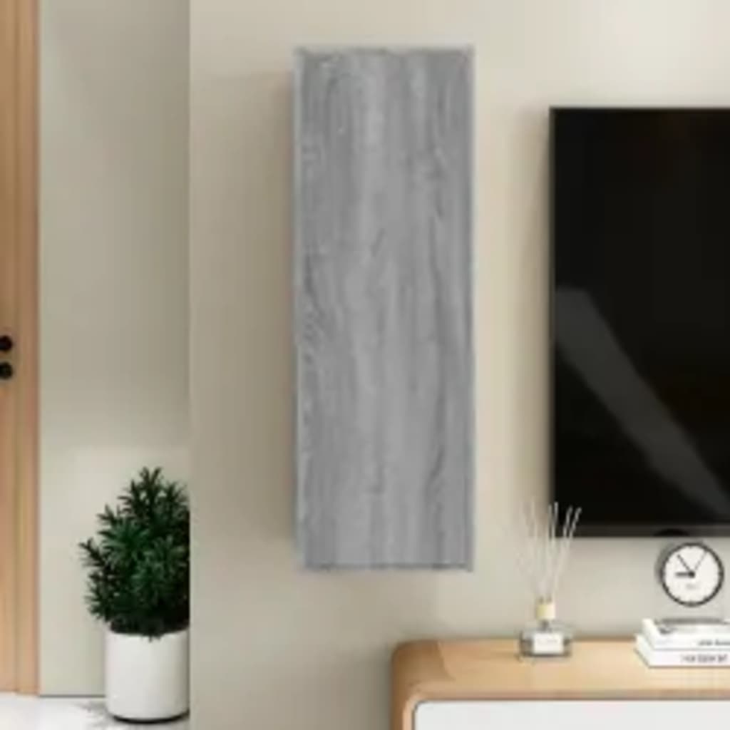 TV Cabinet Grey Sonoma 30.5x30x90 cm Engineered Wood - The Home Maker