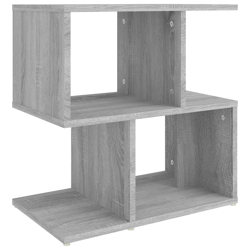 Bedside Table - CLEVELAND Nightstand Grey Sonoma 50cm - The Home Maker