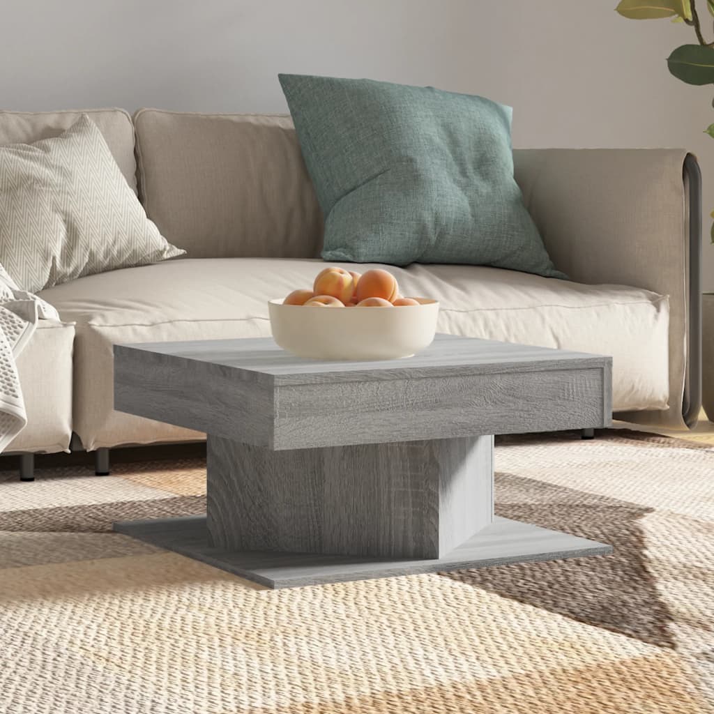 Coffee Table Grey Sonoma 57x57x30 cm Engineered Wood - The Home Maker