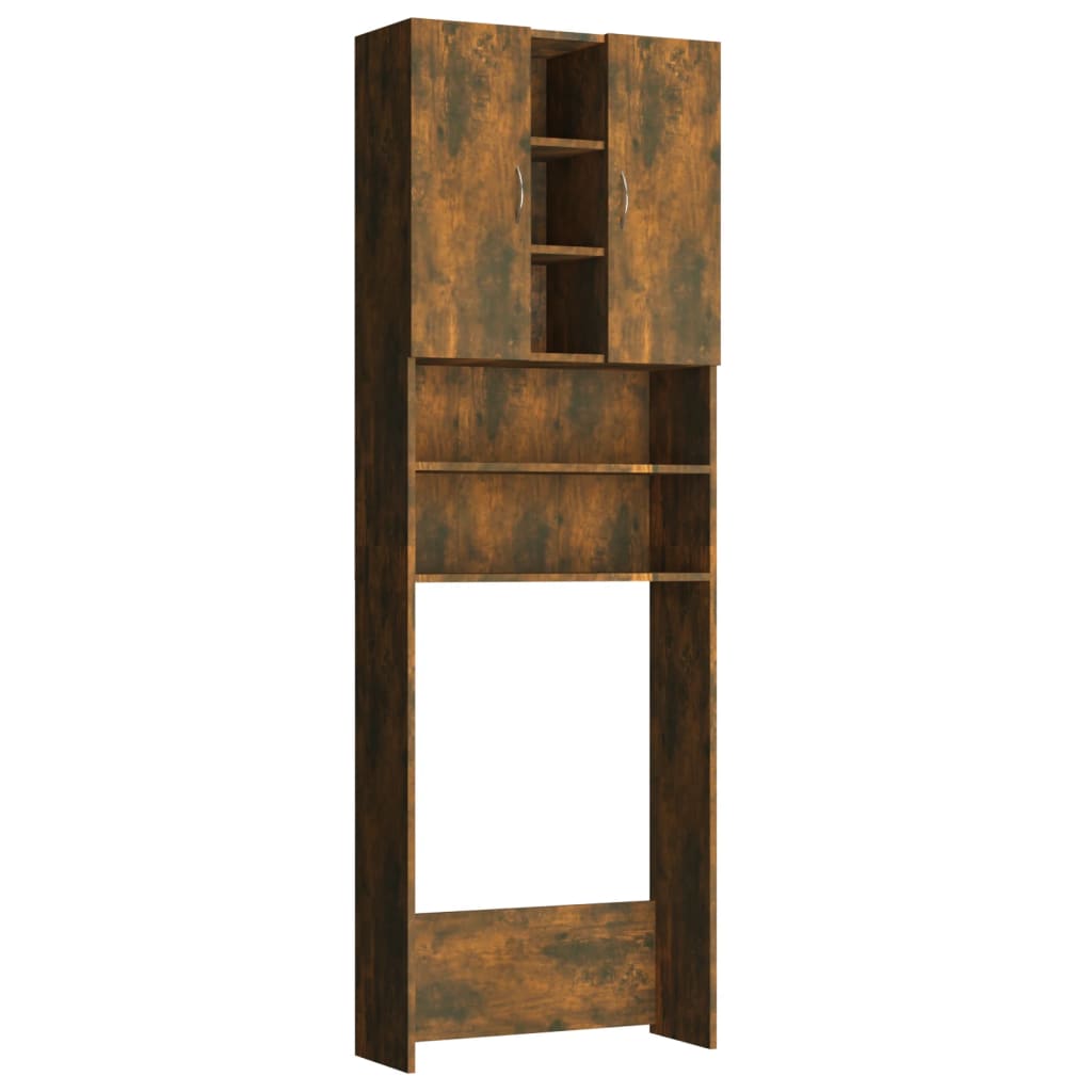 Washing Machine Cabinet Smoked Oak 64x25.5x190 cm - The Home Maker