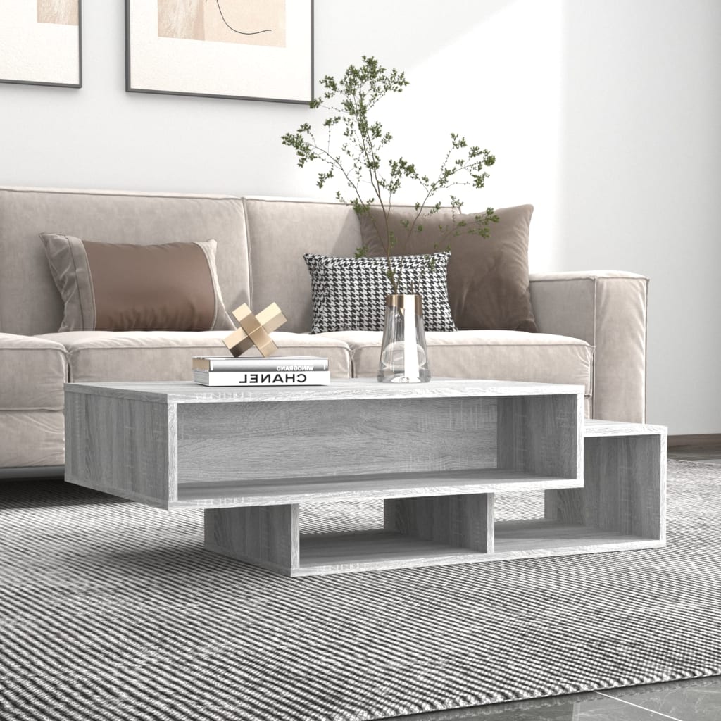 Coffee Table Grey Sonoma 105x55x32 cm Engineered Wood - Merlin Deals