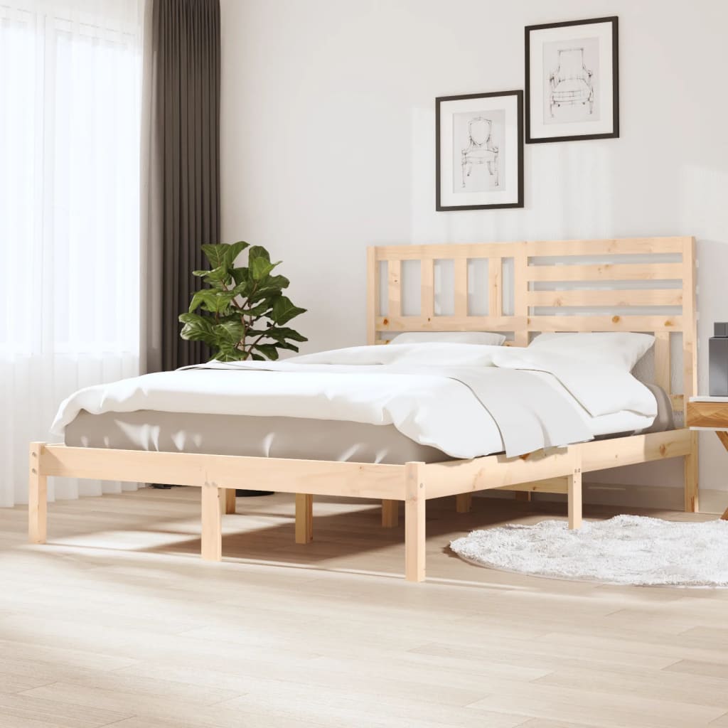 Bed Frame Solid Wood Pine 160x200 cm - Direct Imports