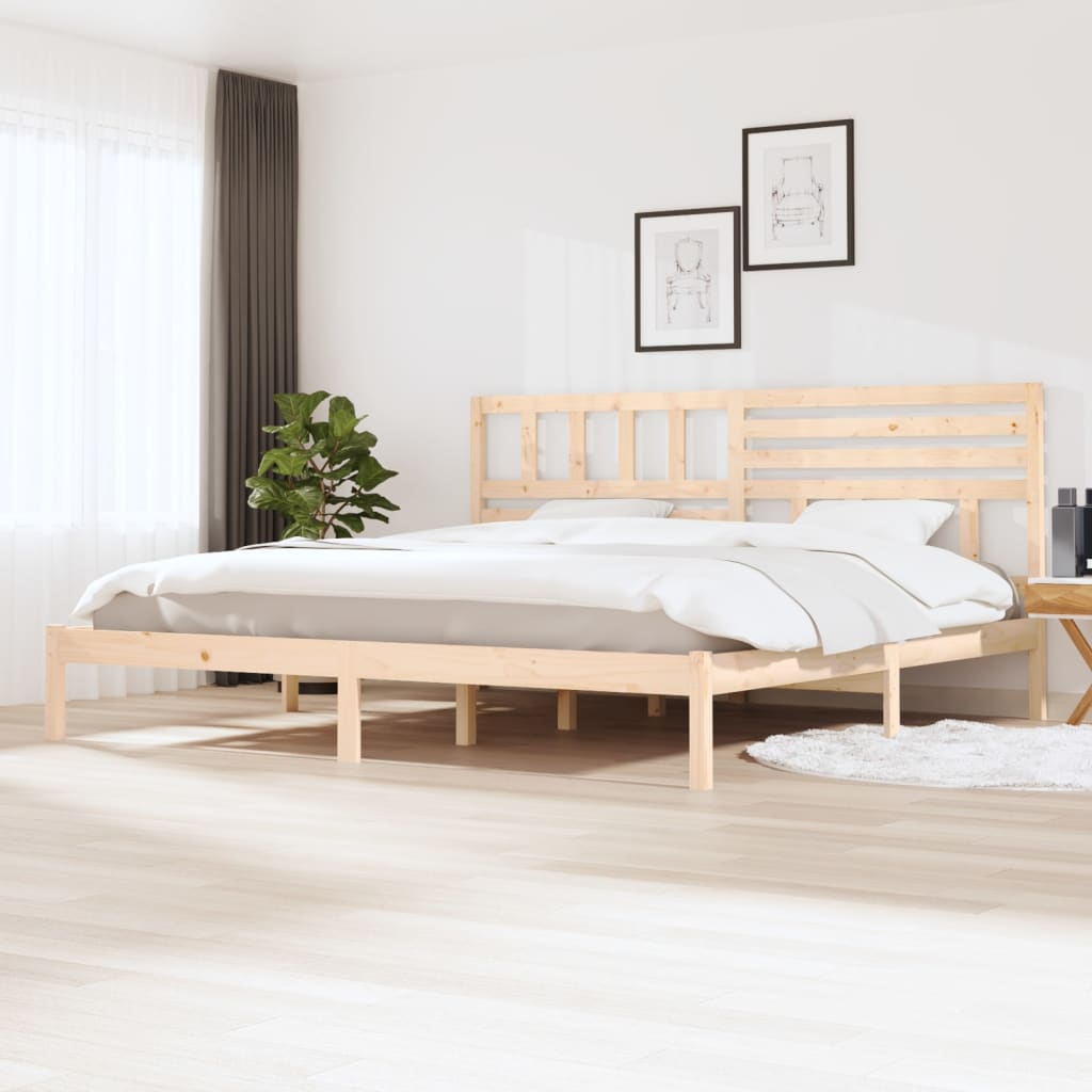 Bed Frame 180x200 cm Super King Size Solid Wood Pine - Direct Imports