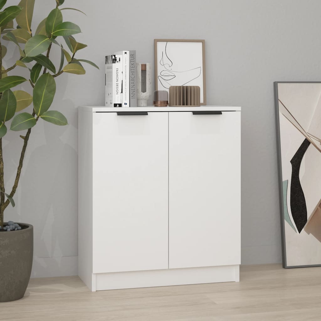 Sideboard White 60x30x70 cm Engineered Wood - Merkel Designers