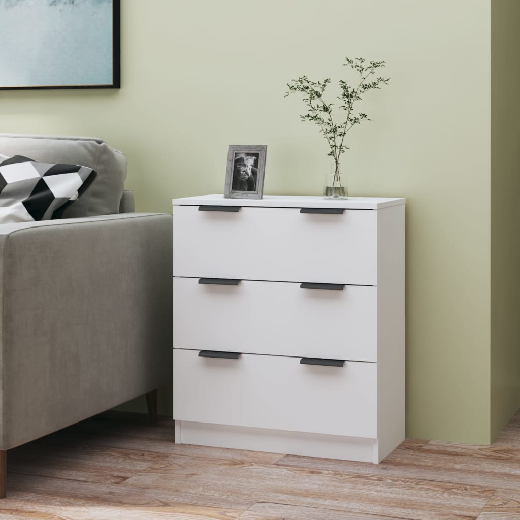 Sideboard White 60x30x70 cm Engineered Wood - All Things Good