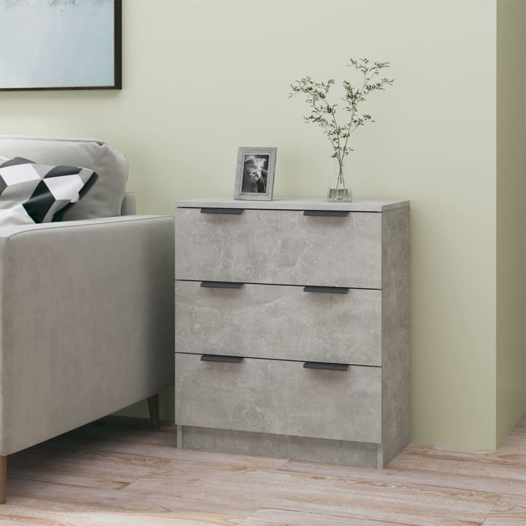 Sideboard Concrete Grey 60x30x70 cm Engineered Wood - The Home Maker