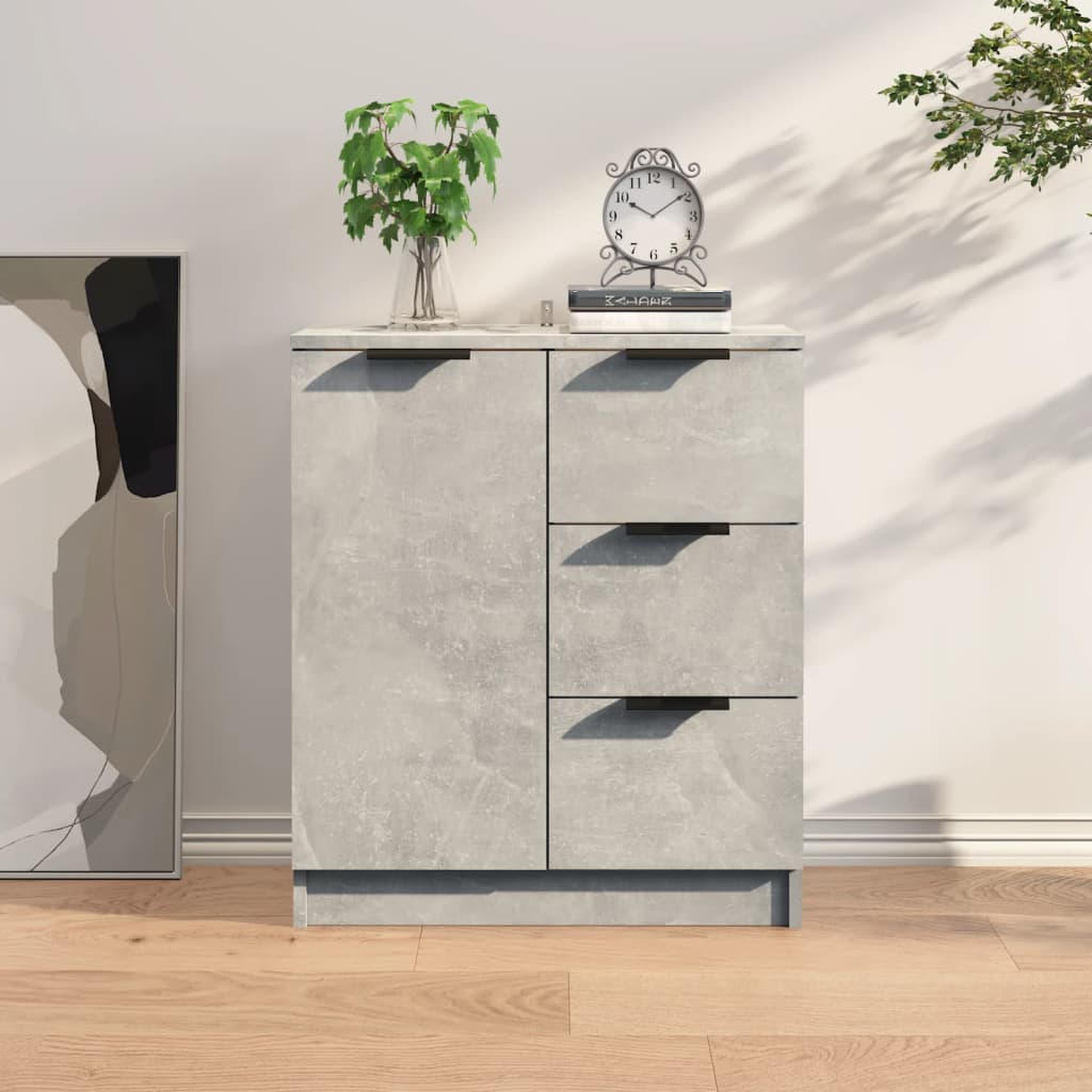 Sideboard Concrete Grey Engineered Wood - The Home Maker