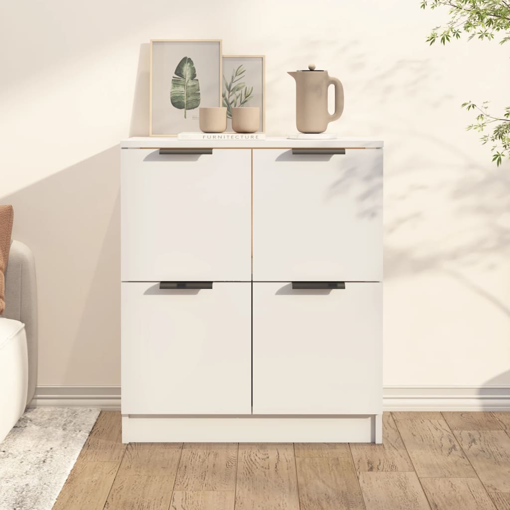 Sideboard White 60x30x70 cm Engineered Wood - Brittle & Co