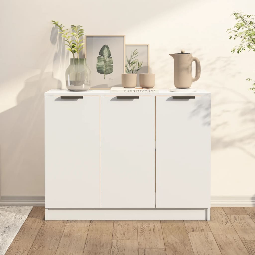Sideboard White 90.5x30x70 cm Engineered Wood - Merlin Deals