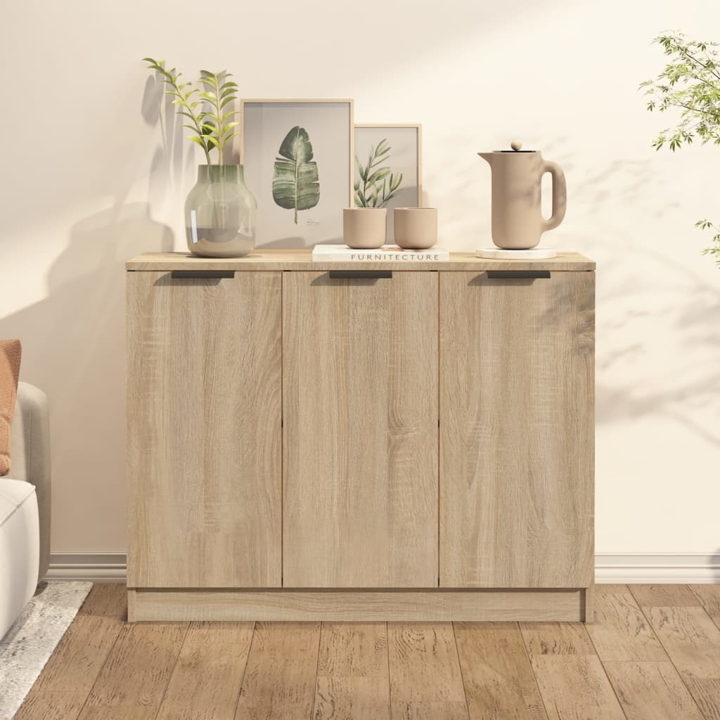 Sideboard Sonoma Oak 90.5x30x70 cm Engineered Wood - Brittle & Co