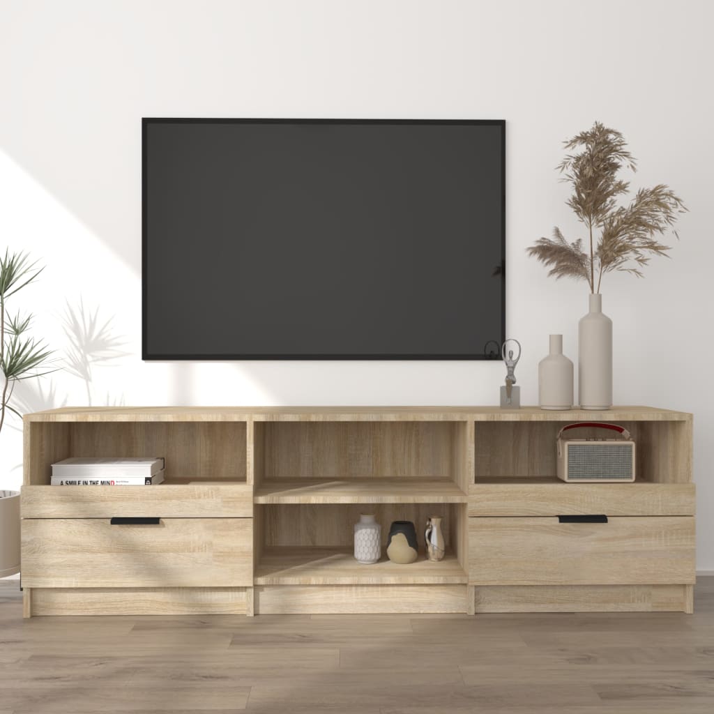 TV Cabinet Sonoma Oak 150x33.5x45 cm Engineered Wood - The Home Maker