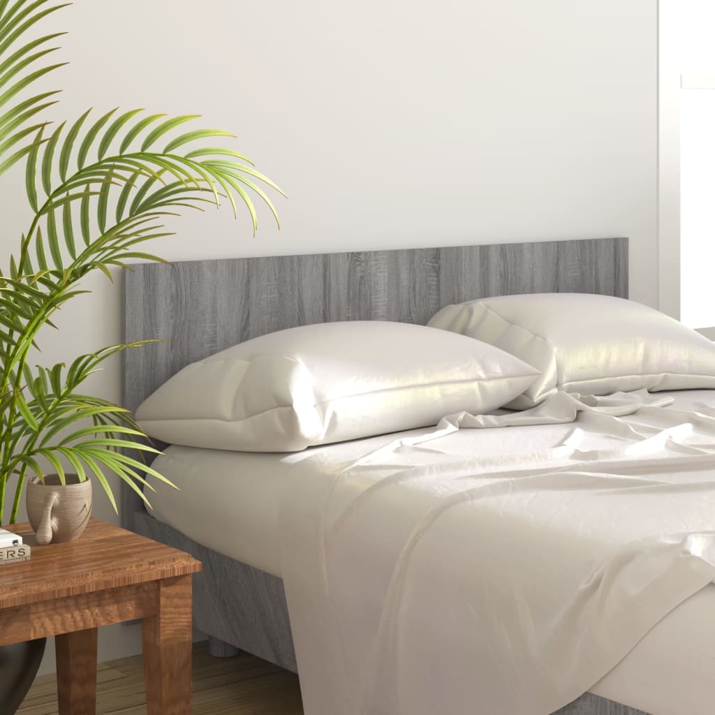 Bed Headboard Grey Sonoma 160x1.5x80 cm Engineered Wood - Merlin Deals