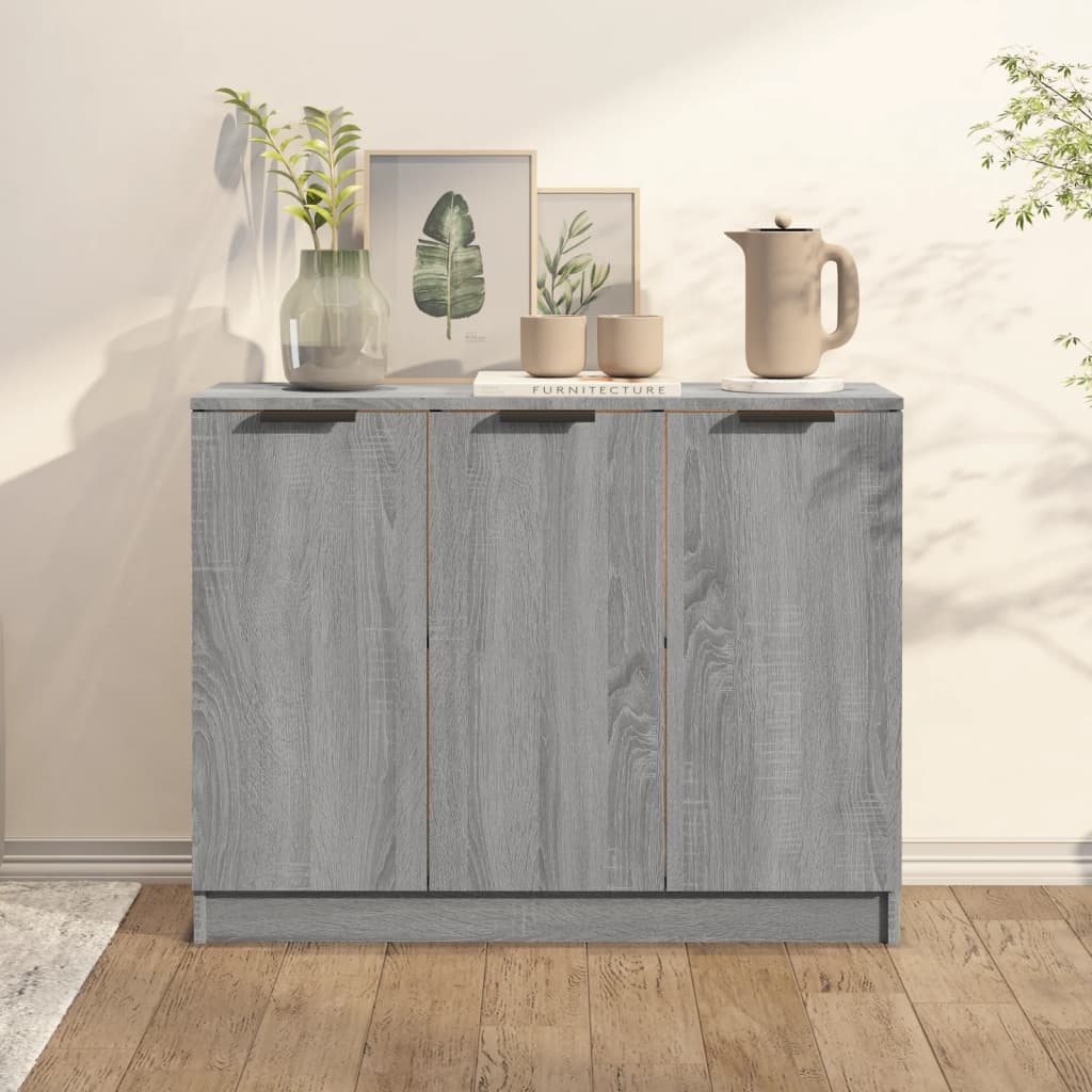 Sideboard Grey Sonoma 90.5x30x70 cm Engineered Wood - Style and Chic