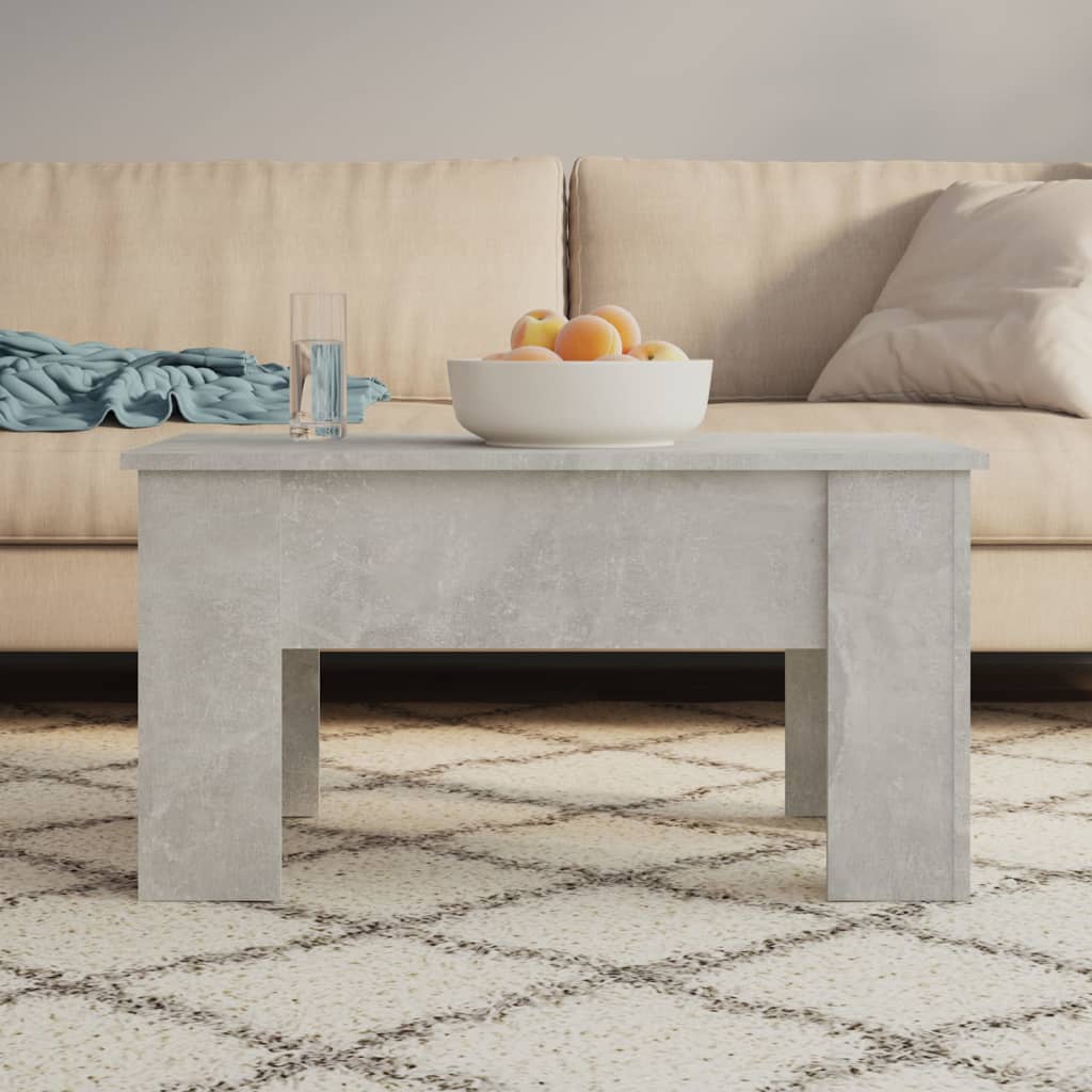 Coffee Table Concrete Grey 79x49x41 cm Engineered Wood - Design Hut