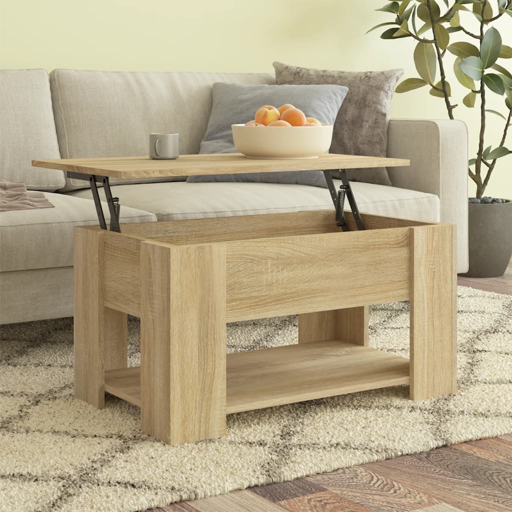Coffee Table Sonoma Oak 79x49x41 cm Engineered Wood - Style and Chic