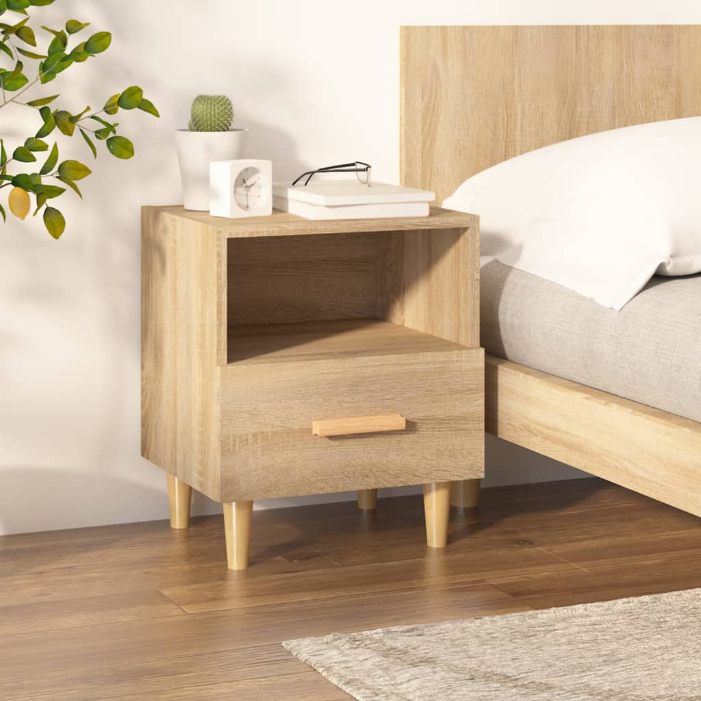 Bedside Cabinet Sonoma Oak 40x35x47 cm - Direct Imports