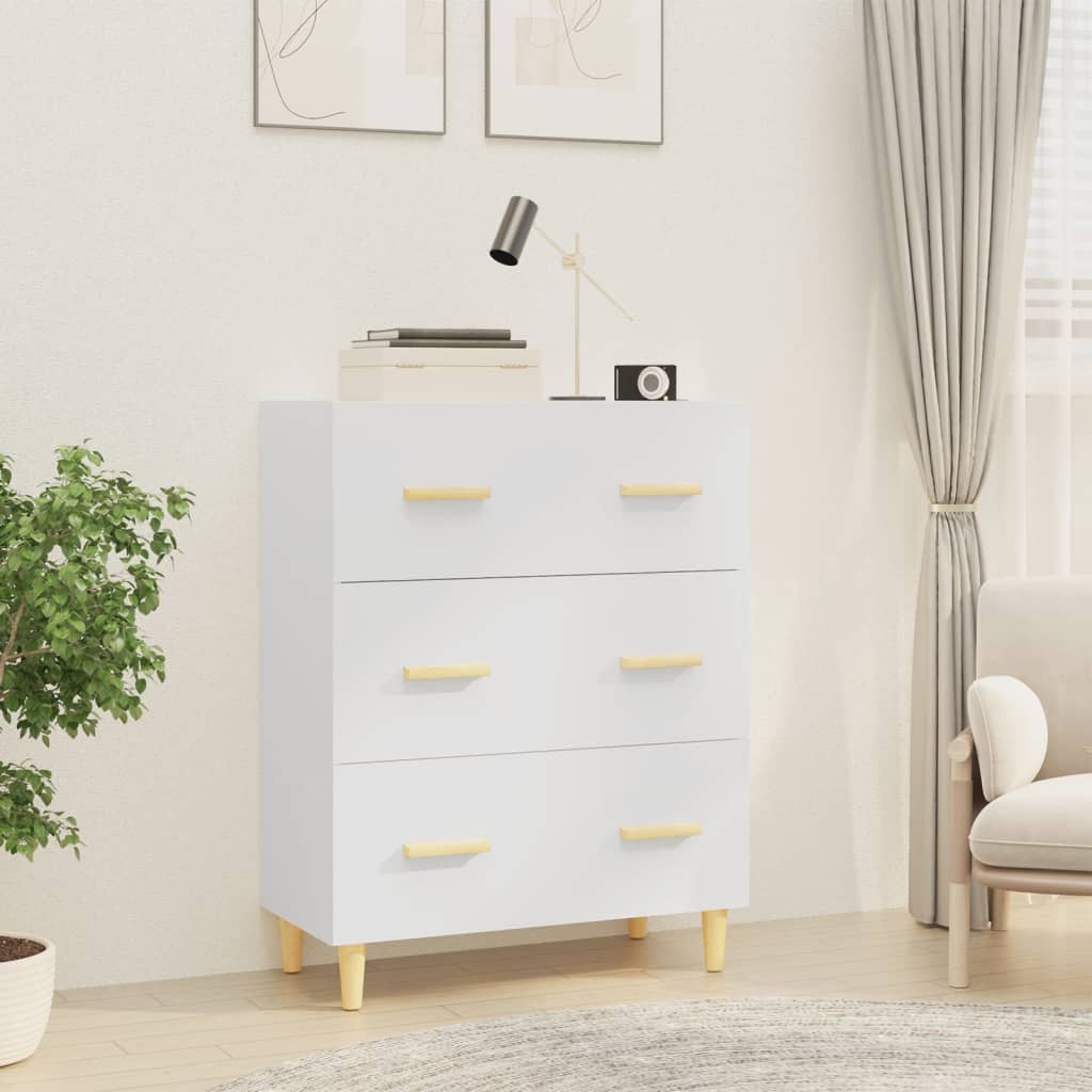 Sideboard White 70x34x90 cm Engineered Wood - Merlin Deals