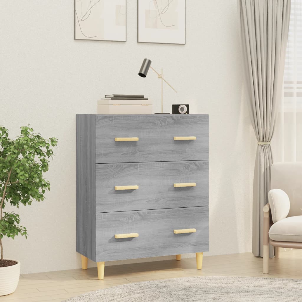 Sideboard Grey Sonoma 70x34x90 cm Engineered Wood - Merlin Deals
