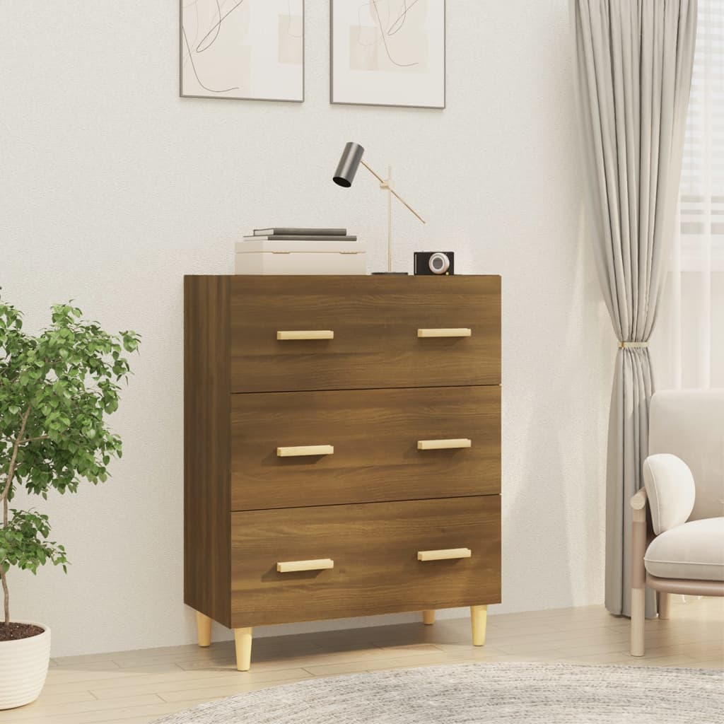 Sideboard Brown Oak 70x34x90 cm Engineered Wood - Brittle & Co