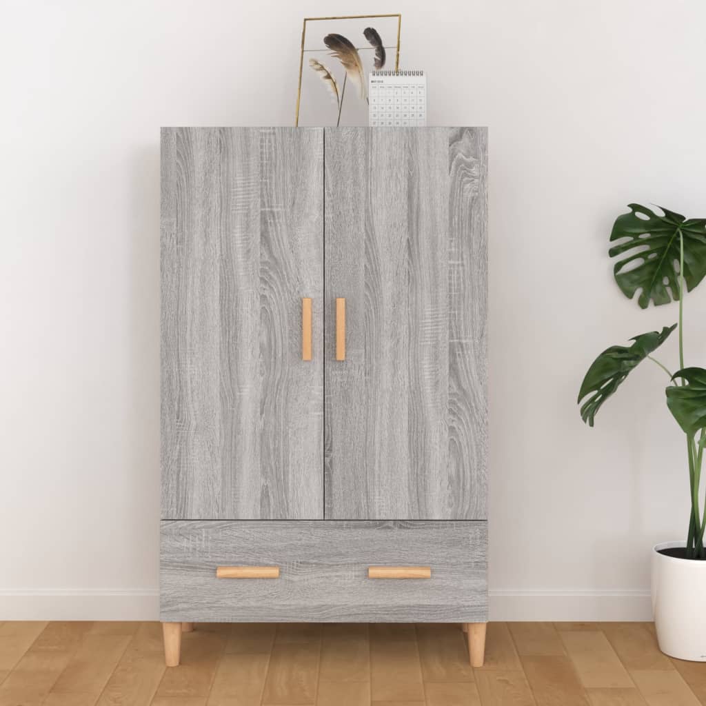 Highboard Grey Sonoma 70x31x115 cm Engineered Wood - R and M Furniture