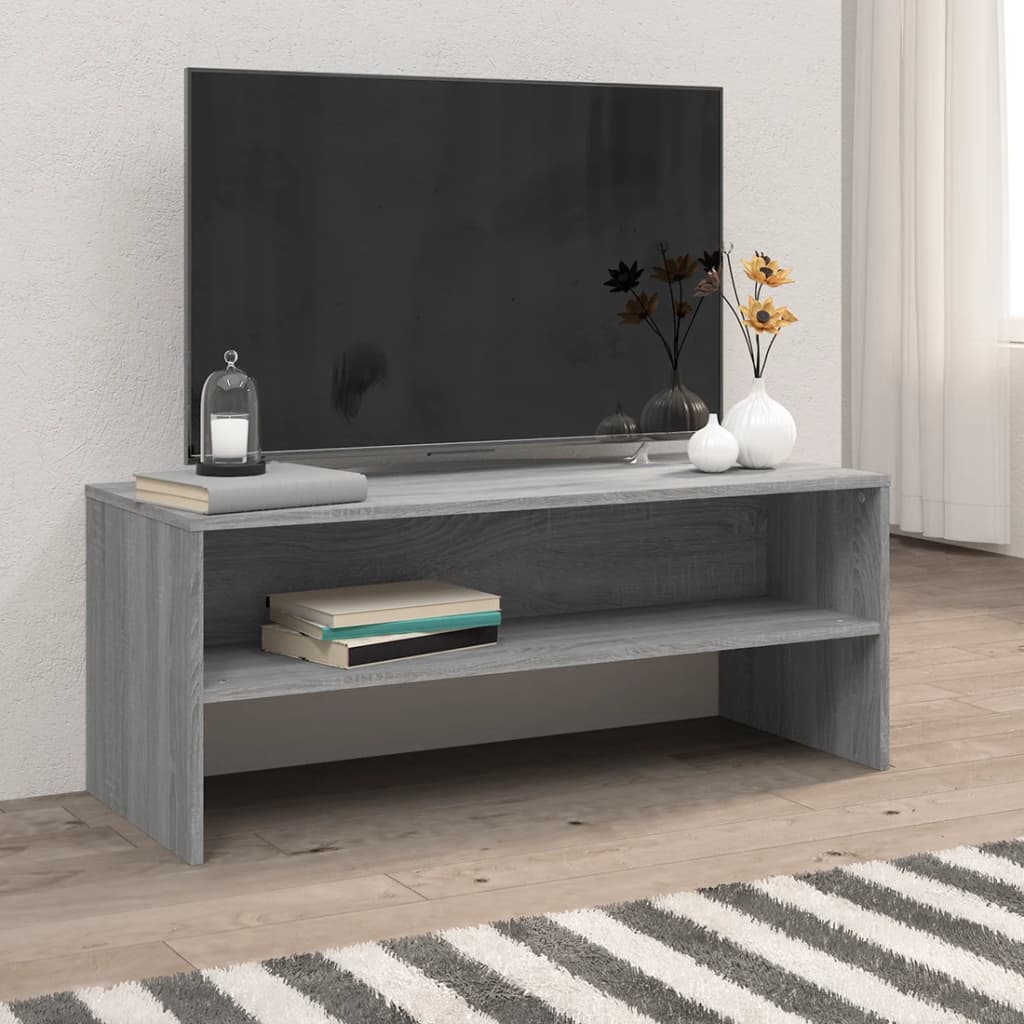 TV Cabinet Grey Sonoma 100x40x40 cm Engineered Wood - Tyrell & Tyrell
