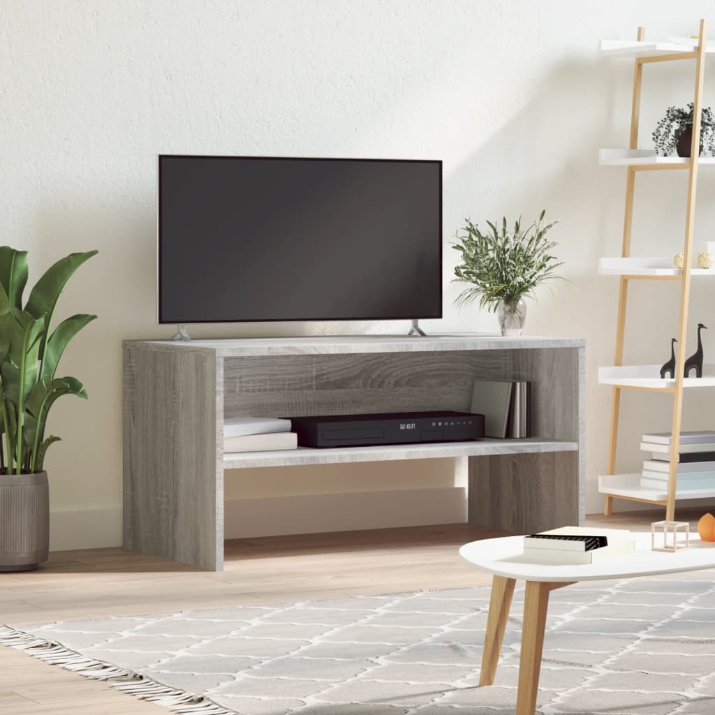 TV Cabinet Grey Sonoma 80x40x40 cm Engineered Wood - Casper Homes