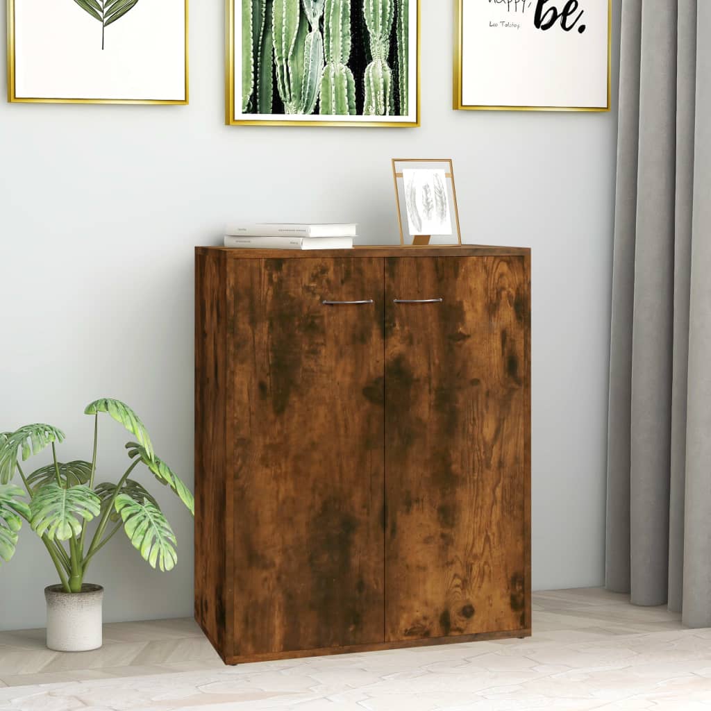 Sideboard Smoked Oak 60x30x75 cm Engineered Wood - Millennium Furniture