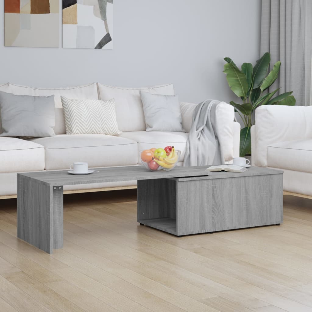 Coffee Table Grey Sonoma 150x50x35 cm Engineered Wood - Casper Homes