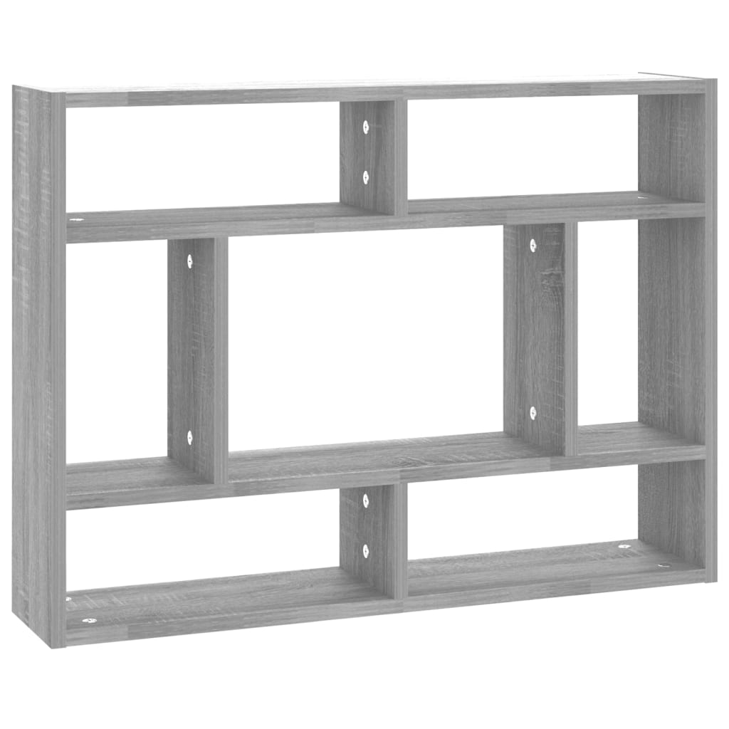 Wall Shelf Grey Sonoma 75x16x55 cm Engineered Wood - The Home Maker