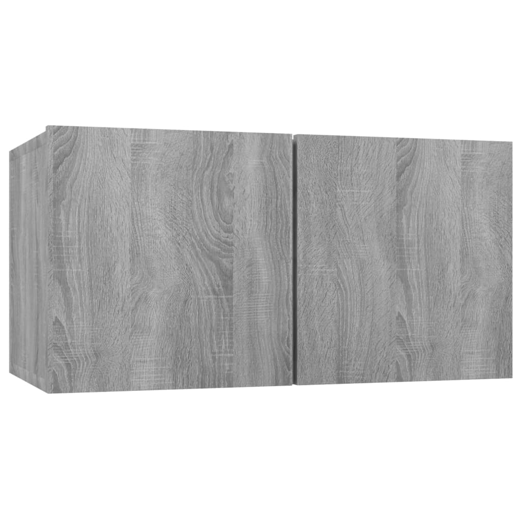 Hanging TV Cabinet Grey Sonoma 60x30x30 cm Engineered Wood - The Home Maker