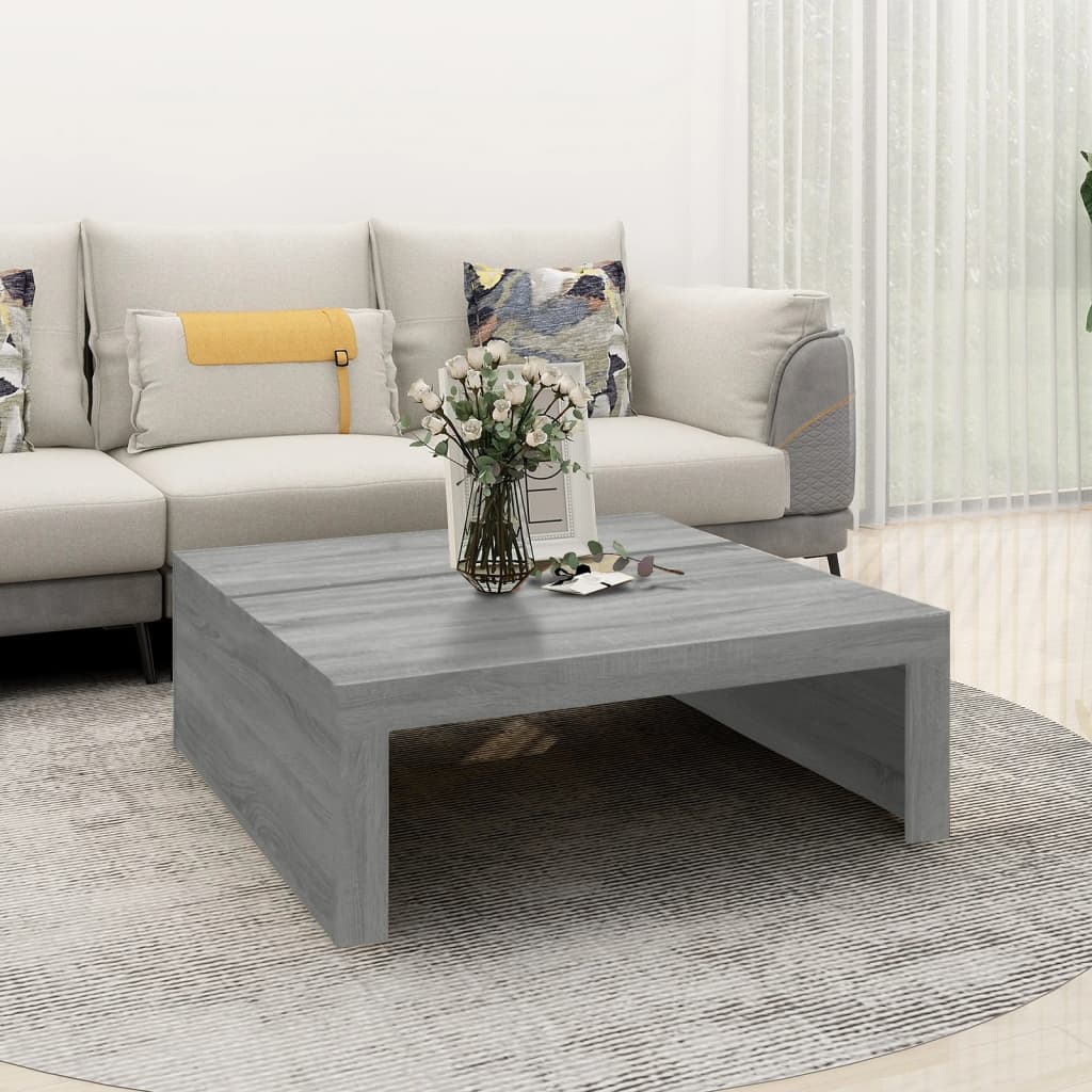 Coffee Table Grey Sonoma 100x100x35 cm Engineered Wood - Tyrell & Tyrell