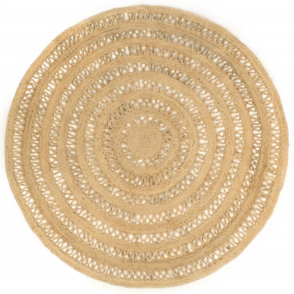 Handmade Rug Braided Jute 210 cm - R and M Furniture