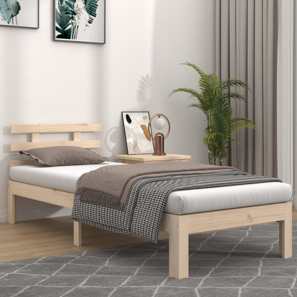 Bed Frame Solid Wood 90x200 cm - Sid & Sam