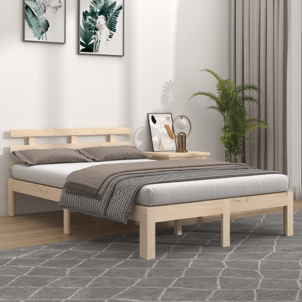 Bed Frame Solid Wood 120x200 cm - Direct Imports