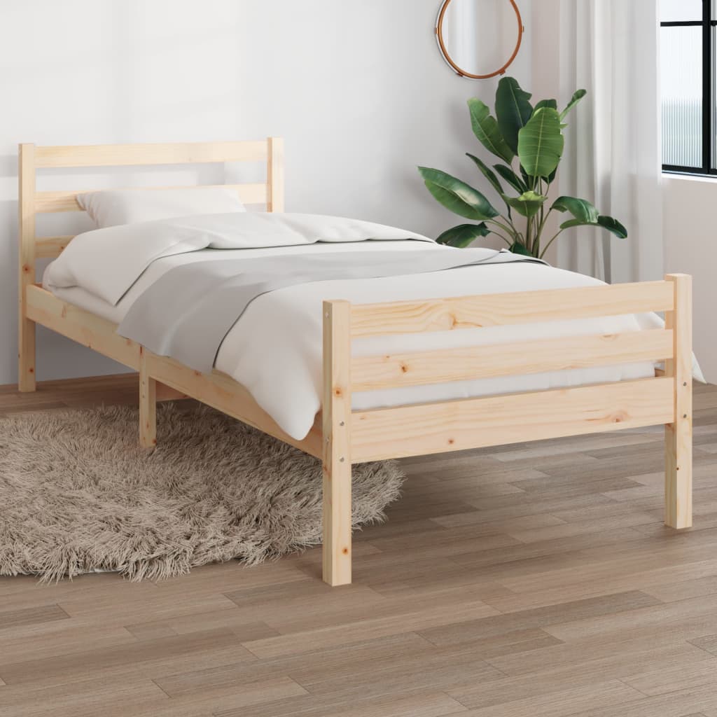 Bed Frame Solid Wood 90x200 cm - Direct Imports