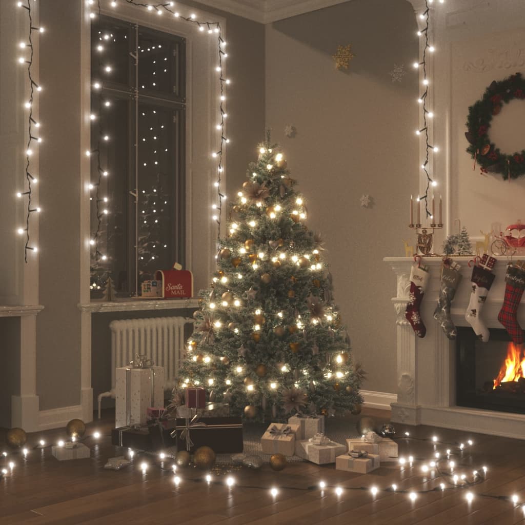 LED String with 150 LEDs Cold White 15 m PVC - Decor Base