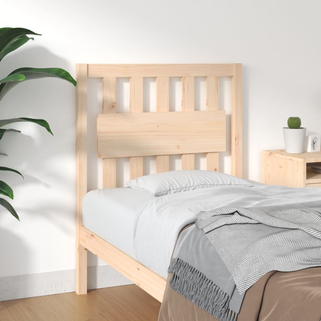 Bed Headboard 80.5x4x100 cm Solid Wood Pine - Decor Base