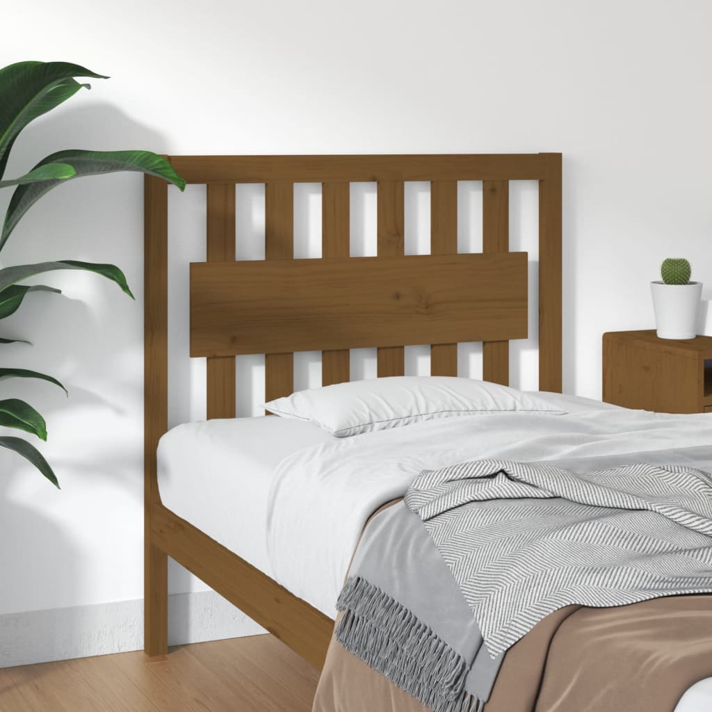 Bed Headboard Honey Brown 95.5x4x100 cm Solid Wood Pine - Tyrell & Tyrell