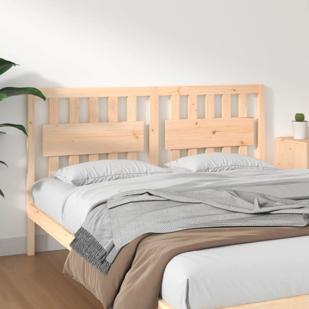 Bed Headboard 165.5x4x100 cm Solid Wood Pine - Design Hut