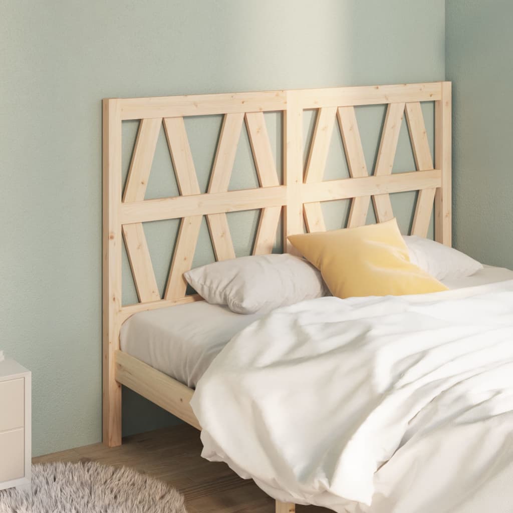 Bed Headboard 126x4x100 cm Solid Wood Pine - Discount Dealers