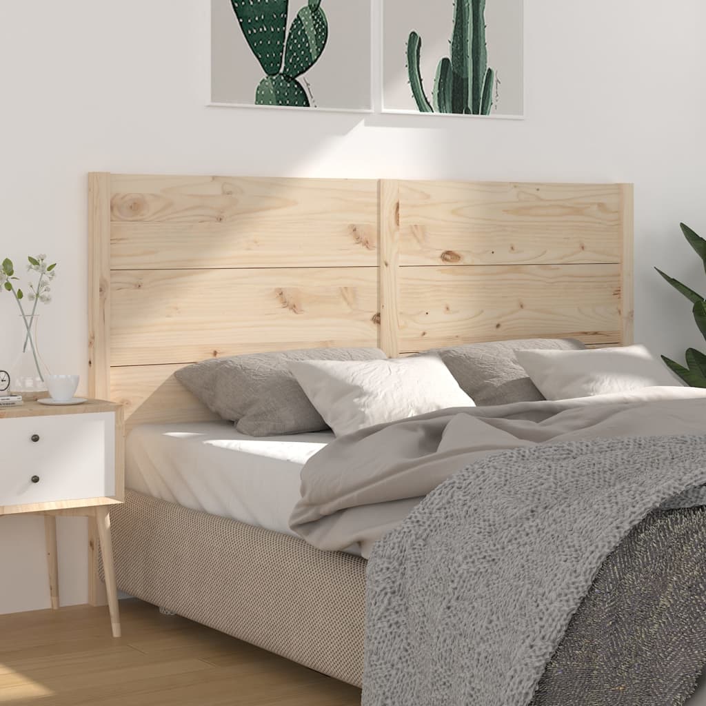 Headboard 206x4x100 cm Solid Wood Pine - Direct Imports