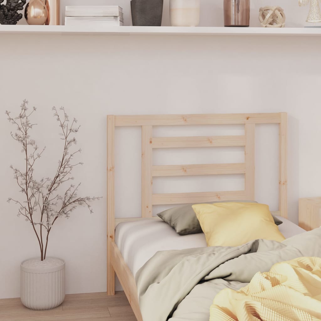 Bed Headboard 96x4x100 cm Solid Wood Pine - Decor Base