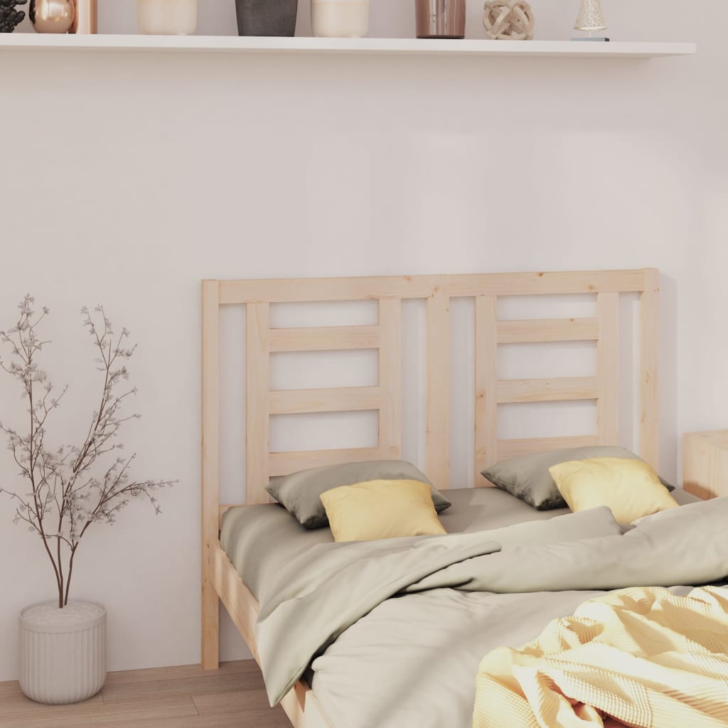 Bed Headboard 146x4x100 cm Solid Wood Pine - Sid & Sam