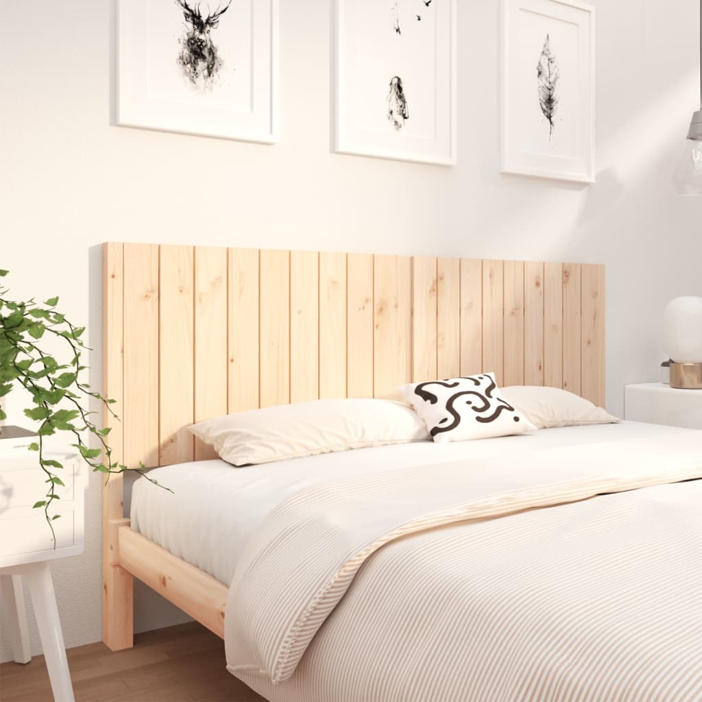 Bed Headboard 185.5x4x100 cm Solid Wood Pine - Casper Homes
