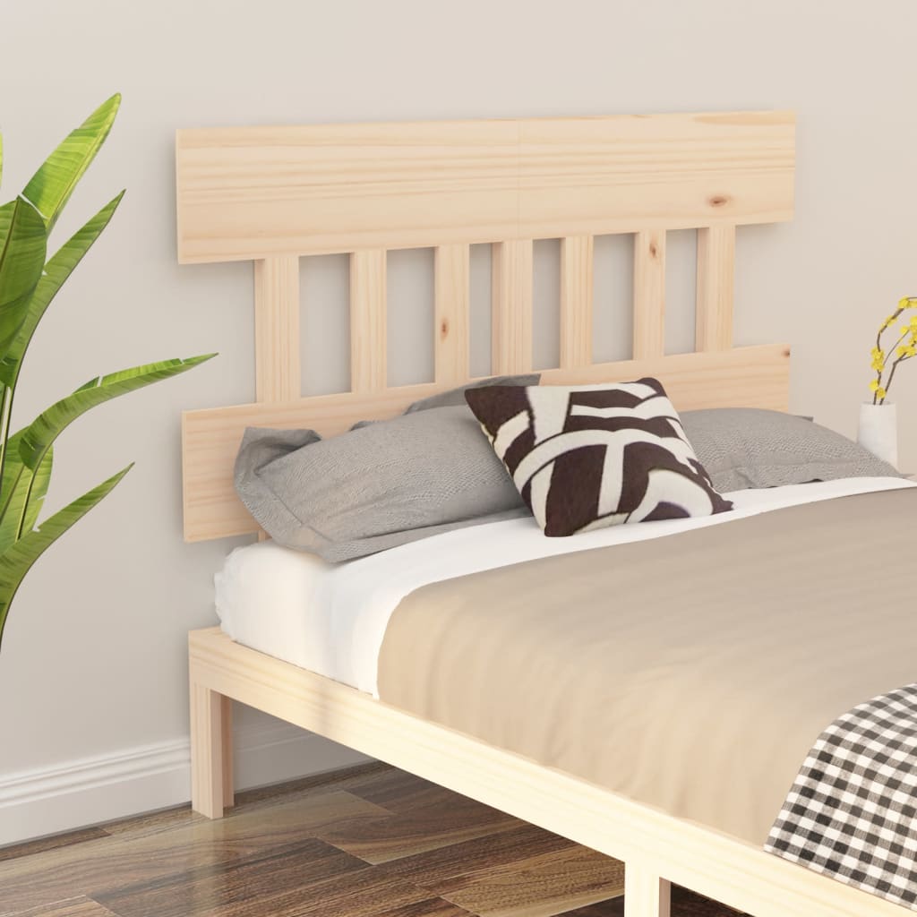 Bed Headboard 138.5x3x81 cm Solid Wood Pine - Decor Base